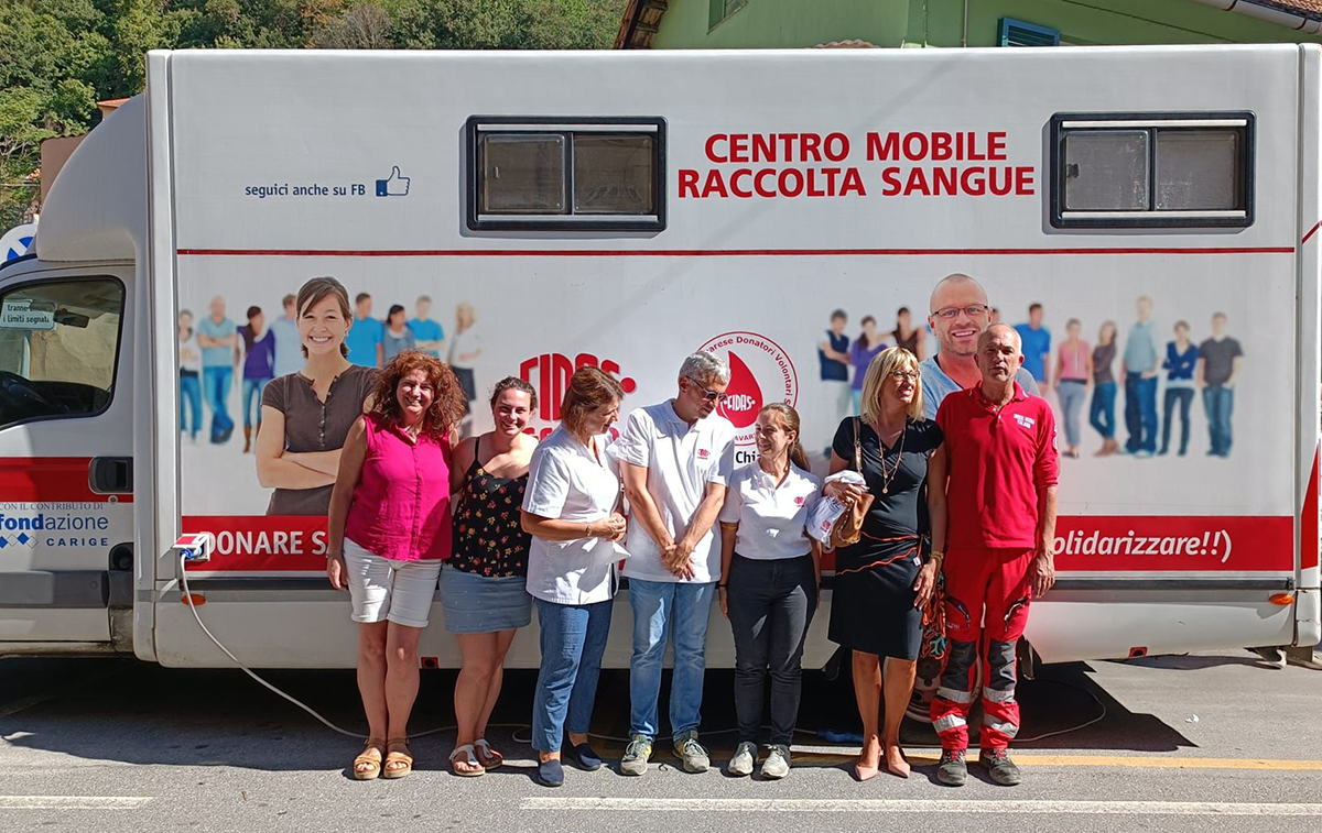 volontari Comitato di Ceranesi della Croce Rossa Italiana, Fidas Genova e personale del Comune di Ceranesi